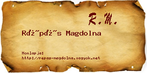 Répás Magdolna névjegykártya