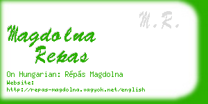magdolna repas business card
