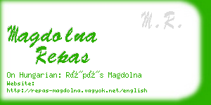 magdolna repas business card